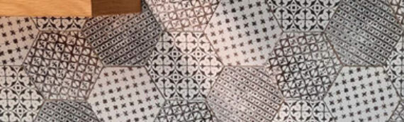 Hexagon pattern tiles